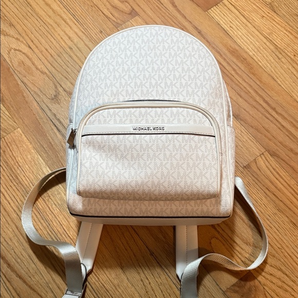 Michael Kors White MK Mini Backpack main image 7
